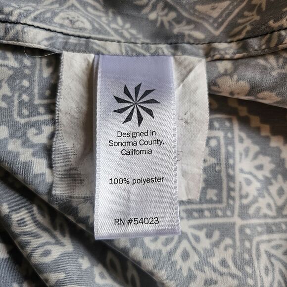 Athleta Black and White Bandana Print Midi Dress- Medium - Picture 5 of 7